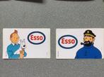 Vintage Stickers Esso Kuifje Kapitein Haddock, Tintin, Enlèvement ou Envoi