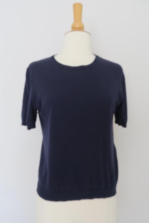 T-shirt blauw Max Mara - S, Kleding | Dames, T-shirts, Gedragen, Maat 36 (S), Blauw, Korte mouw, Ophalen of Verzenden