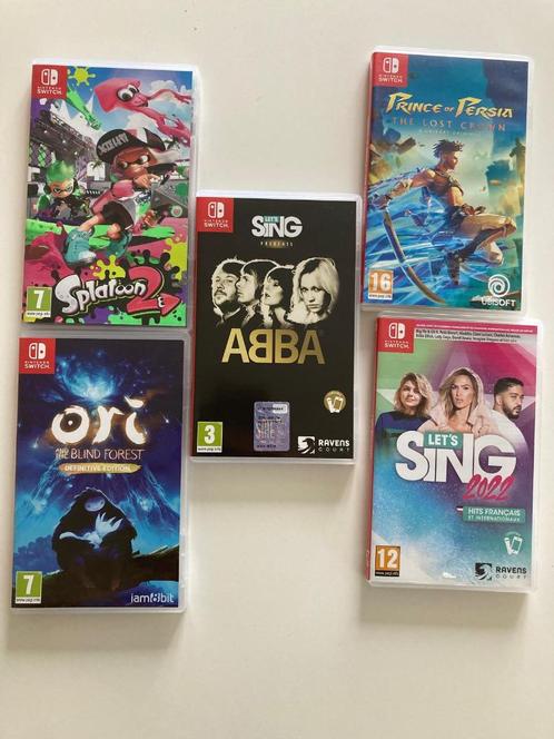 Jeux Switch: Ori, Splatoon, Let's Sing, prince of persia, Games en Spelcomputers, Games | Nintendo Switch, Gebruikt, Ophalen