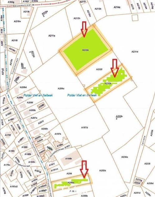 Ramsdonk: 3 percelen LANDBOUWGROND - pachtvrij, Immo, Gronden en Bouwgronden, 1500 m² of meer