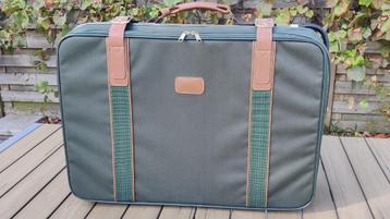 Vintage groene valies