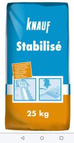 Knauf stabilise 10 x 25 kg, Bricolage & Construction, Enlèvement ou Envoi, Neuf