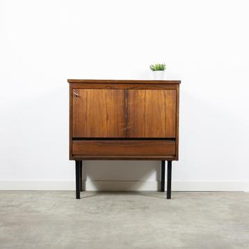 Prachtig vintage bijzet / barkastje, Enlèvement ou Envoi, Utilisé, Vintage, Avec tiroir(s)