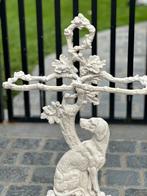 Jacht hond gietijzer paraplubak, Antiek en Kunst, Ophalen