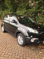 Mooie zwarte SSangyong Korando met navigatie en trekhaak, Auto's, SsangYong, Voorwielaandrijving, 1998 cc, Stof, 4 cilinders