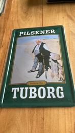Metalen bord tuborg 20 x 30 cm retro, Ophalen of Verzenden, Nieuw