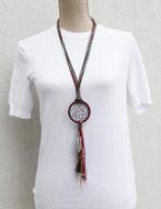 Gloednieuw! Mooie lange veelkleurige ketting, Handtassen en Accessoires, Kettingen, Ophalen of Verzenden, Nieuw