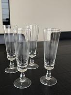 Vintage champagne glazen - mooie insnijdingen, Verzamelen, Ophalen of Verzenden, Zo goed als nieuw