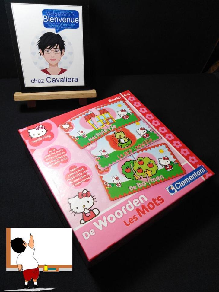 Tweetalig educatief spel FR/NDL - Hello Kitty - De Woorden -, Kinderen en Baby's, Speelgoed | Educatief en Creatief, Nieuw, Puzzelen