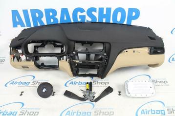 Airbag kit Tableau de bord noir/beige BMW X4 F26 (2014-2018)