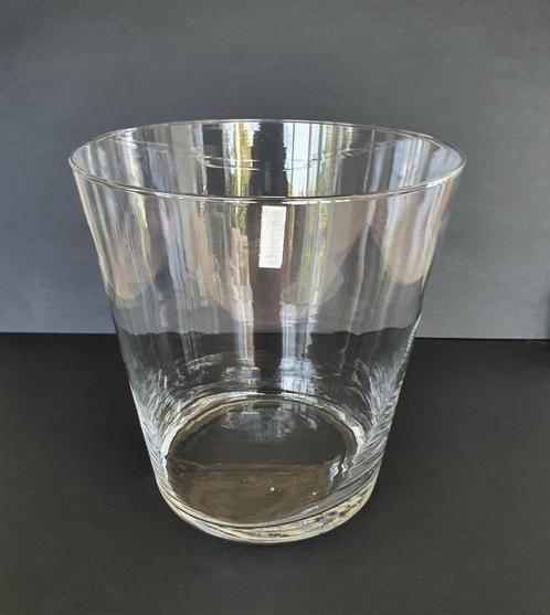 Grote glazen vaas – windlicht, Maison & Meubles, Accessoires pour la Maison | Vases, Comme neuf, Blanc, Moins de 50 cm, Verre