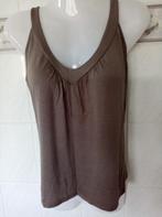 nieuw bruin topje met diepe hals , mt S, Bruin, Nieuw, Ophalen of Verzenden, Maat 36 (S)