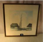 Superbe gravure « Achterbos » - Dirk Baksteen, Enlèvement ou Envoi