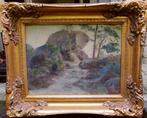 Paul Huet '' Barbizon "' olieverf op doek 30 x 40 cm, Verzenden