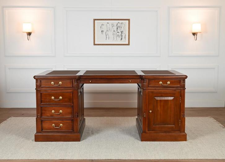 Klassiek Engels bureau 180x90 (NIEUW), Huis en Inrichting, Bureaus, Nieuw, Bureau, Ophalen of Verzenden