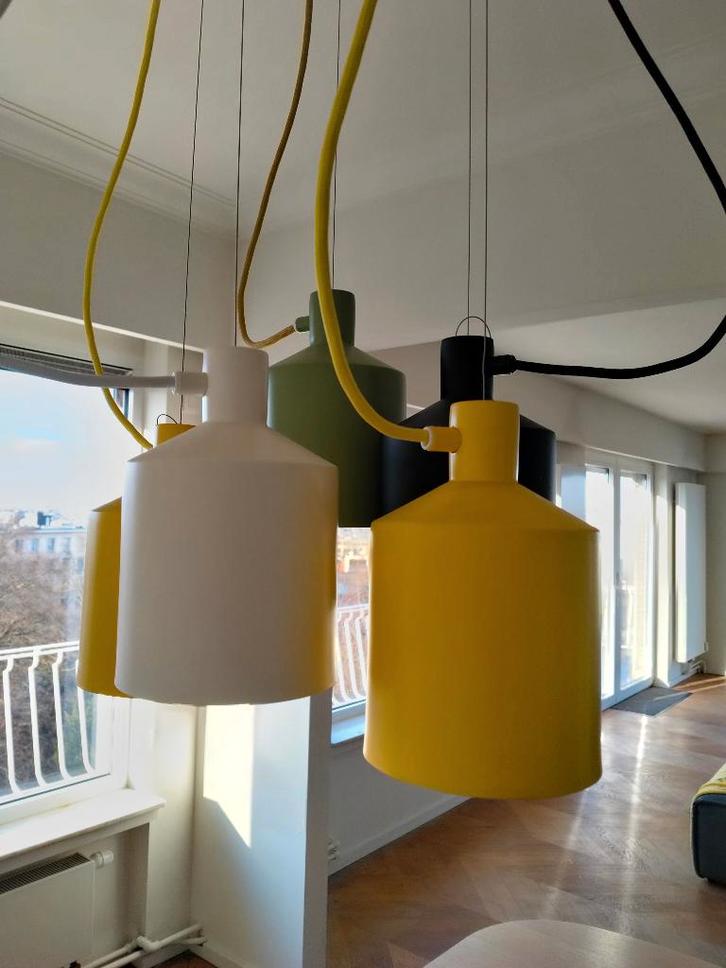 Zero Silo - Hanglamp - 5 spots - ook afzonderlijk te koop, Maison & Meubles, Lampes | Suspensions, Comme neuf, Métal, Enlèvement