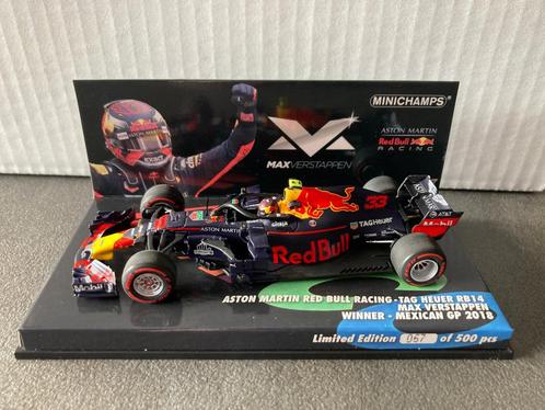 Max Verstappen 1:43 editie 39 Winner Mexican GP 2018 RB14, Verzamelen, Automerken, Motoren en Formule 1, Nieuw, Formule 1, Ophalen of Verzenden
