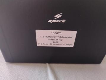 2022 Peugeot 9X8 Totalenergies 4th 6h of Fuji 1:18 Spark, Enlèvement ou Envoi, Neuf, Voiture, Autres marques