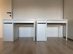 Lot de 2 bureaux Micke blancs 105 x 50 cm, Enlèvement, Neuf, Bureau