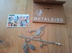 Metalbird: boomkleversilhouet in metaal, Tuin en Terras, Tuinwanddecoratie, Ophalen of Verzenden, Zo goed als nieuw