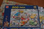 Puzzel Jan Van Haasteren 500 Stuks - Car respraying shop., Ophalen of Verzenden, 500 t/m 1500 stukjes, Gebruikt, Legpuzzel
