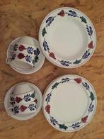 4 stuks Boerenbont servies, Ophalen, Zo goed als nieuw, Boerenbont, Bord(en)