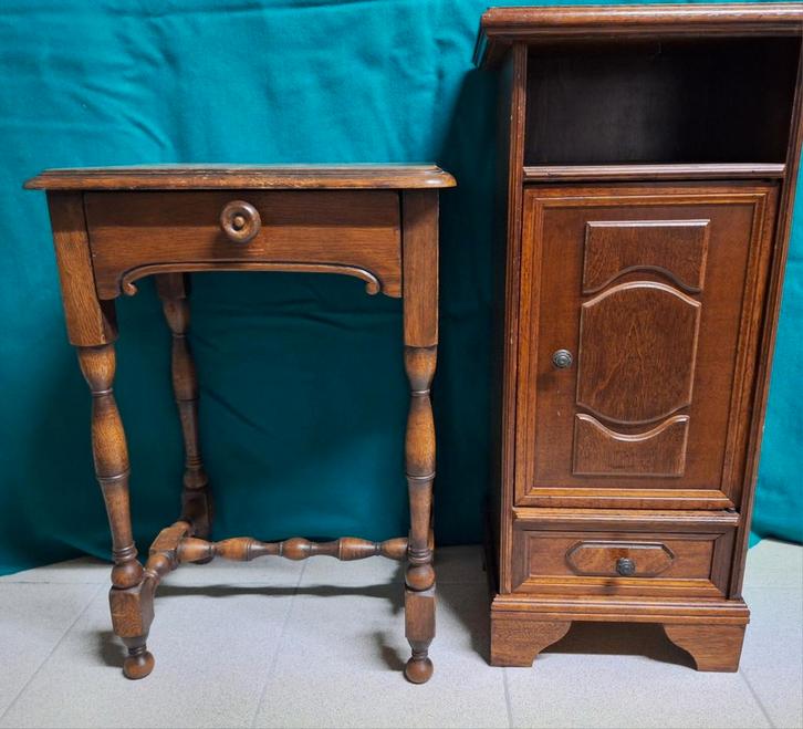 Kleine vintage bijzetkastjes, Huis en Inrichting, Kasten | Overige, Gebruikt, Ophalen