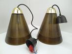 retro Peill en Putzler design lamp vintage hanglamp, Ophalen of Verzenden, Zo goed als nieuw, Glas