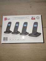 Set van 4 draadloze telefoons DECT, Ophalen of Verzenden, Gebruikt, 4 handsets of meer
