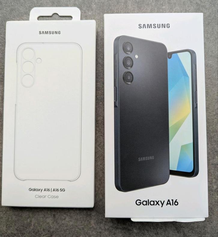 Samsung Galaxy A16 4G - (LTE) 128GB (zwart) + CLEAR CASE, Telecommunicatie, Mobiele telefoons | Samsung, Nieuw, Galaxy A, 128 GB