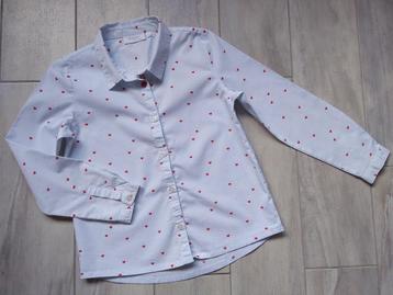 ✿ M128 - Blouse met hartjes