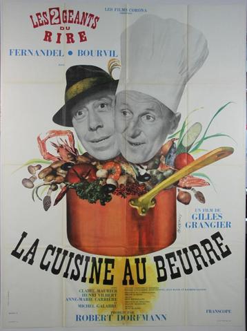 Affiche originale du film français Bourvil Fernandel de 1963, Enlèvement ou Envoi, Utilisé, Rectangulaire vertical