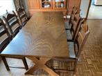 Eetkamer tafel +6 stoelen 60€ L 182 B 84 H 74, Ophalen