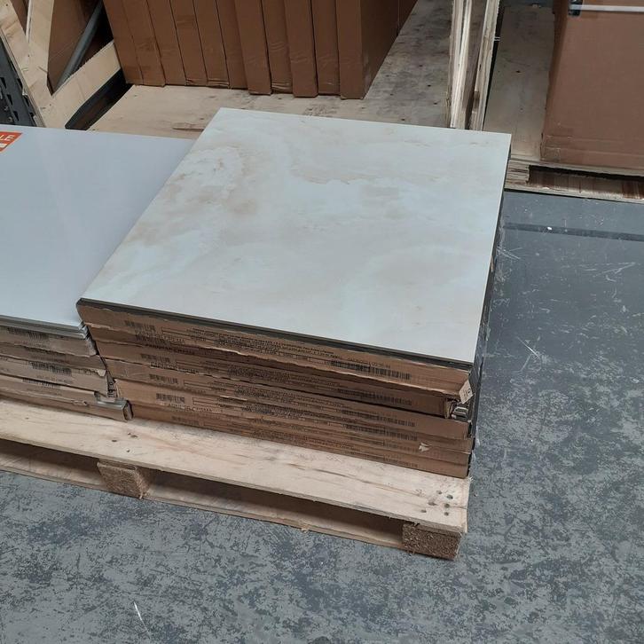 Restpartij tegels, Creme, Sanitair, 9,5m2, 60 x 60cm, nr106, Huis en Inrichting, Woonaccessoires | Overige, Nieuw, Ophalen of Verzenden