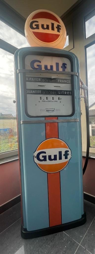 Gulf brandstofpomp, Verzamelen, Merken en Reclamevoorwerpen, Gebruikt, Reclamebord, Verzenden