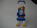 Klein speelpoppenwagen met popje, Kinderen en Baby's, Speelgoed | Poppen, Ophalen of Verzenden, Gebruikt, Overige typen