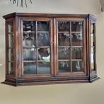 Eikenhouten vitrinekast, Huis en Inrichting, Kasten | Vitrinekasten, Ophalen, Eikenhout