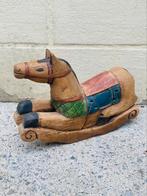 Vintage massief hout schommel paard, Antiek en Kunst, Antiek | Speelgoed, Ophalen of Verzenden