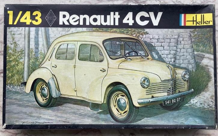 Heller Renault 4CV 1:43 Nieuw In Originele Doos, Hobby en Vrije tijd, Modelbouw | Auto's en Voertuigen, Nieuw, 1:32 tot 1:50, Heller