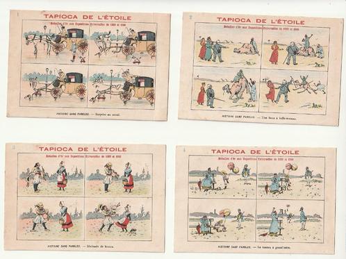 Serie 17 chromos Tapioca Etoile Expos Universelles 1899-1900, Verzamelen, Merken en Reclamevoorwerpen, Gebruikt, Overige typen