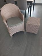 Zetel met cube in loom, Ophalen, Zo goed als nieuw