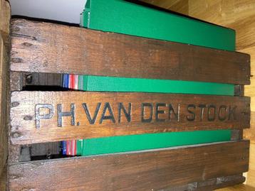 Houten bierbak PH. VAN DEN STOCK, Verzamelen, Biermerken, Ophalen, Gebruikt