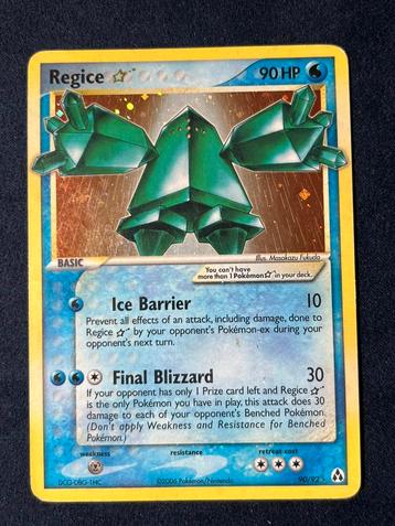 Regice gold star beschikbaar voor biedingen