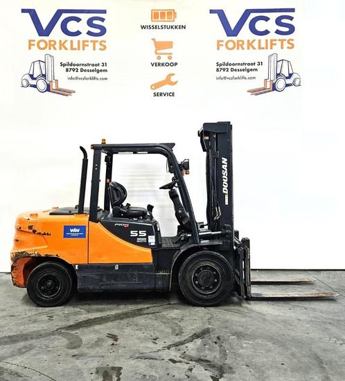 Doosan diesel heftruck 5.5T hefhoogte 3.2M + GARANTIE, Zakelijke goederen, Machines en Bouw | Heftrucks en Intern transport, Heftruck