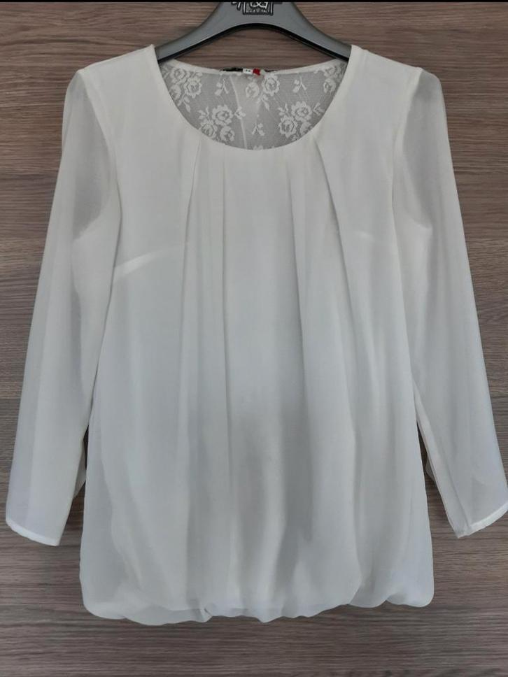 Lola & Liza witte blouse maat 34 (XS), Kleding | Dames, Blouses en Tunieken, Gedragen, Maat 34 (XS) of kleiner, Wit, Ophalen of Verzenden