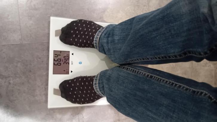 digitale diagnoseweegschaal silvercrest SBF77, Elektronische apparatuur, Weegschalen, Zo goed als nieuw, Digitaal, Personenweegschaal