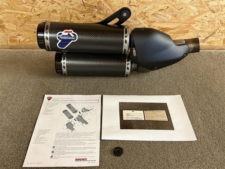 Termignoni uitlaat demper Ducati Monster 1200 S 1200S 14-16, Motoren, Onderdelen | Ducati, Gebruikt, Ophalen of Verzenden