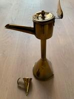 Geel-koperen petroleumlampje, Ophalen of Verzenden