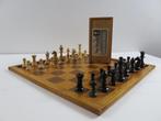 Schaakspel Staunton Longfield houten schaakbord Frankrijk ca, Hobby en Vrije tijd, Denksport en Puzzels, Schaken, Ophalen of Verzenden