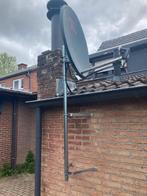 Satellietschotel met 2 x LNB en muurbevestiging, Audio, Tv en Foto, Schotelantennes, Ophalen
